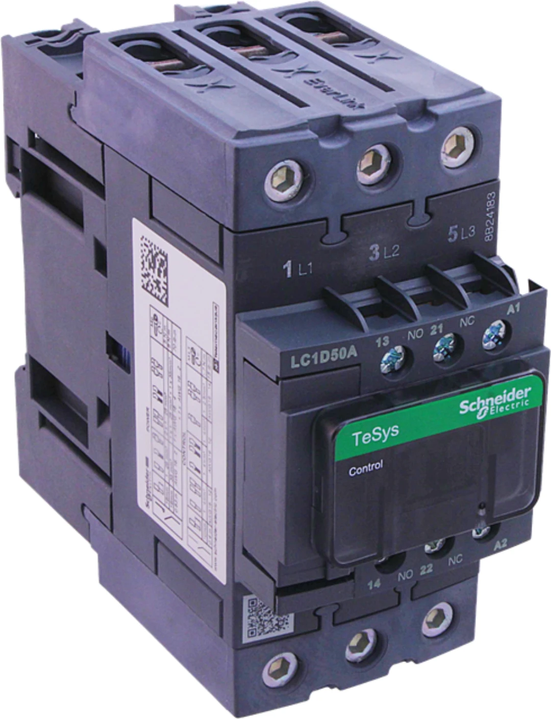 Schaltschütz, Schneider/Telemec., LC1D50AP7, 230VAC, 50A/22kW