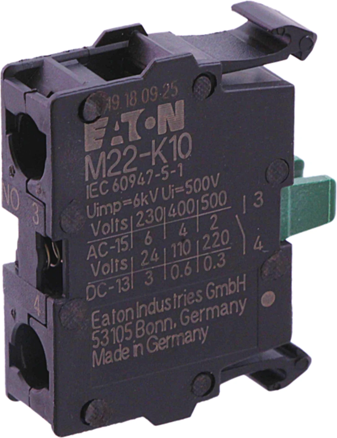Kontaktblock, Eaton/Moeller, 1NO, Schraubanschluss