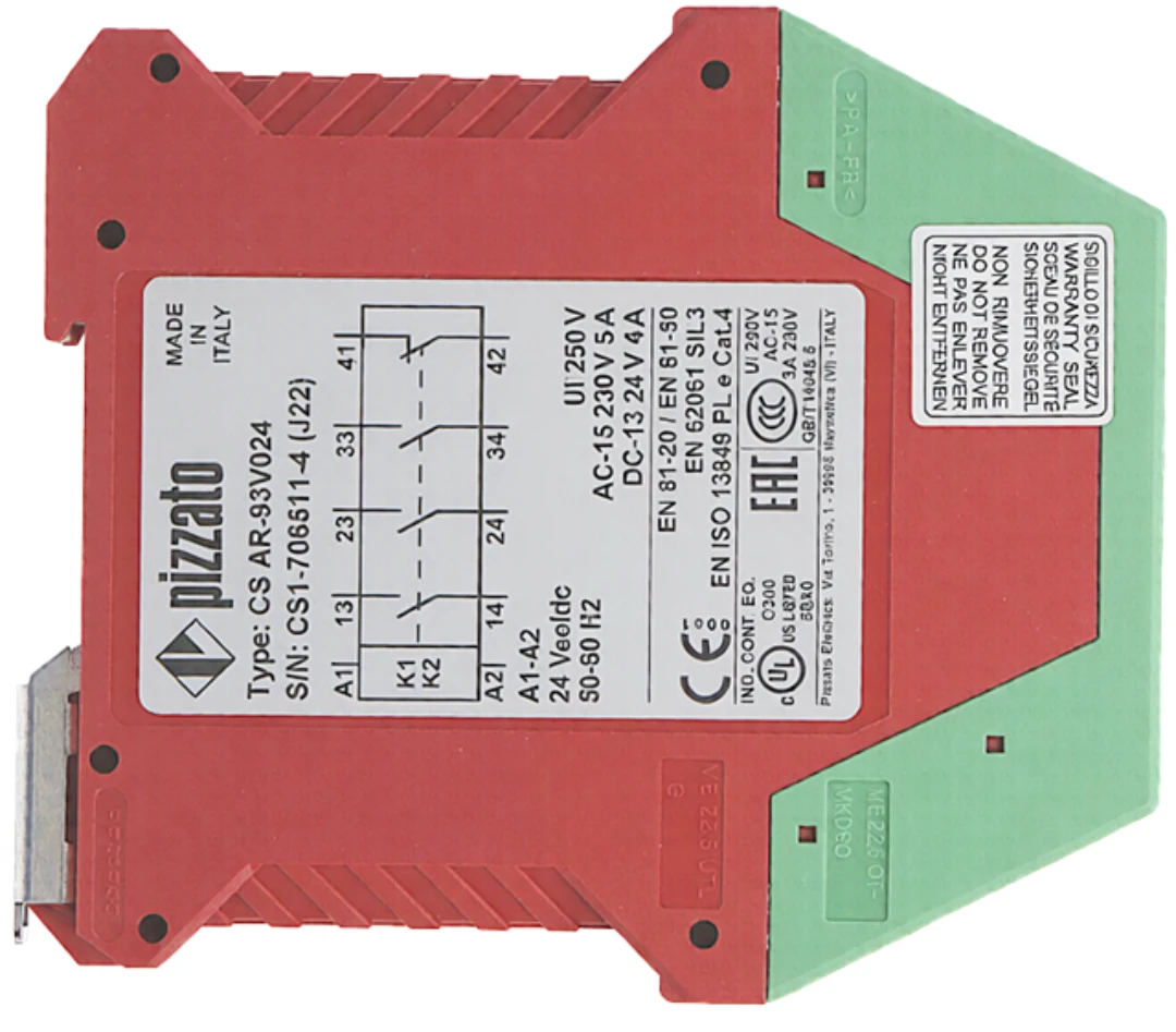 Sicherheitsrelais,Pizzato/IGV, CS AR-93V024, 4 Kanäle, 24VDC